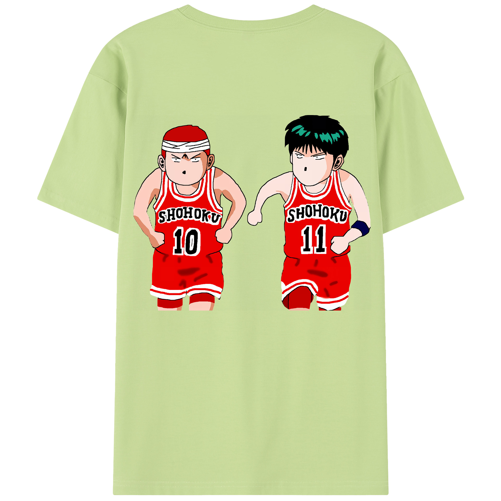 SLAM DUNK／スラムダンク 綿100％半袖Tシャツ（背面プリント）
